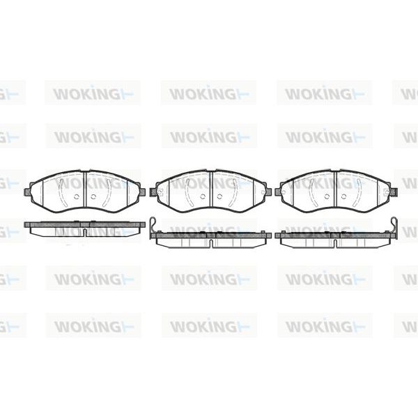 WOKING Jogo de Pastilhas para Travão de Disco - P7453.22