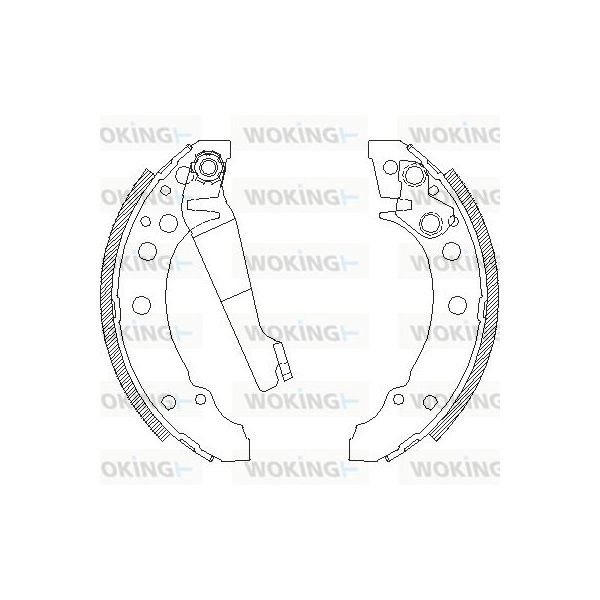 Woking Jogo de Maxilas de Travão - Z4045.00