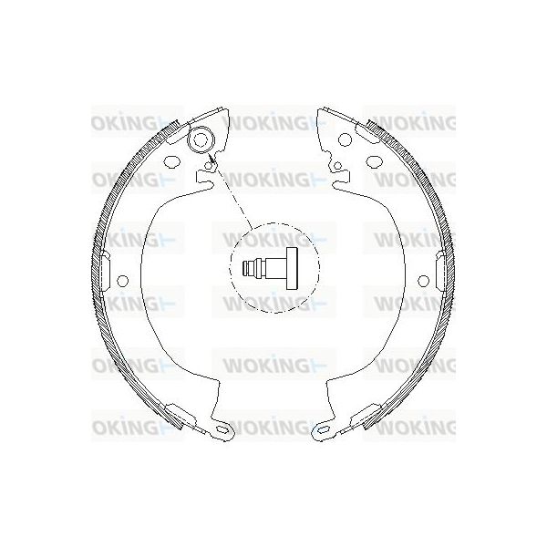 Woking Jogo de Maxilas de Travão - Z4122.00