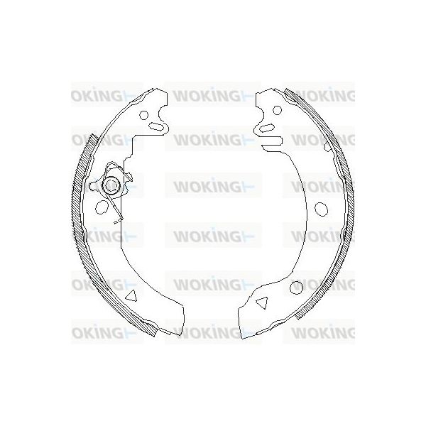 Woking Jogo de Maxilas de Travão - Z4186.00