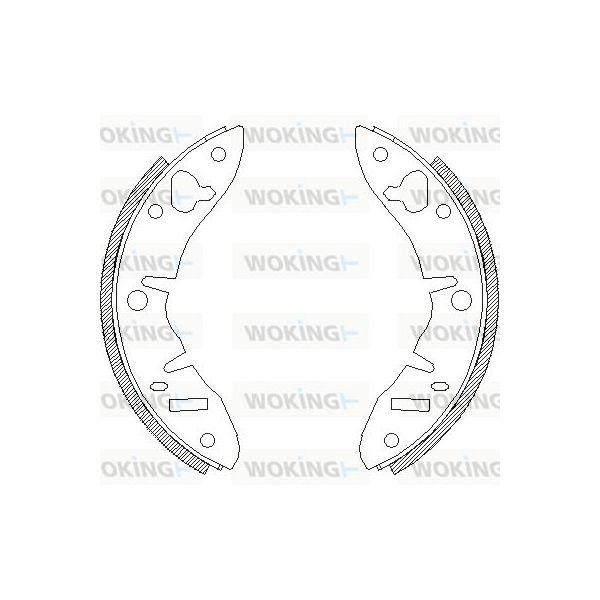 Woking Jogo de Maxilas de Travão - Z4220.00