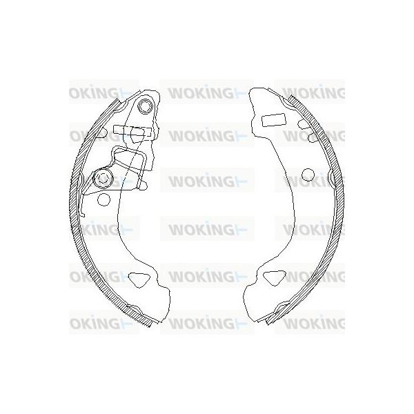 Woking Jogo de Maxilas de Travão - Z4303.00