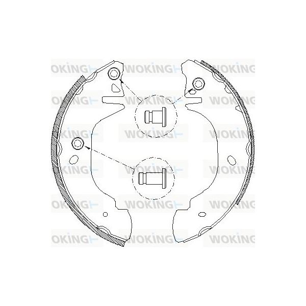 Woking Jogo de Maxilas de Travão - Z4305.00