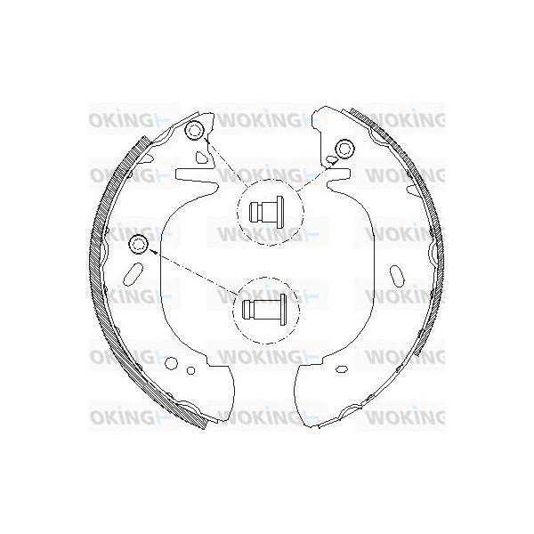 Woking Jogo de Maxilas de Travão - Z4306.00