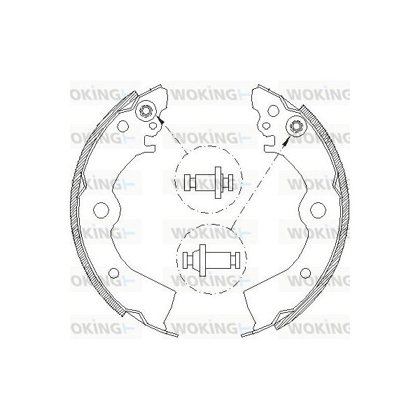 Woking Jogo de Maxilas de Travão - Z4393.00