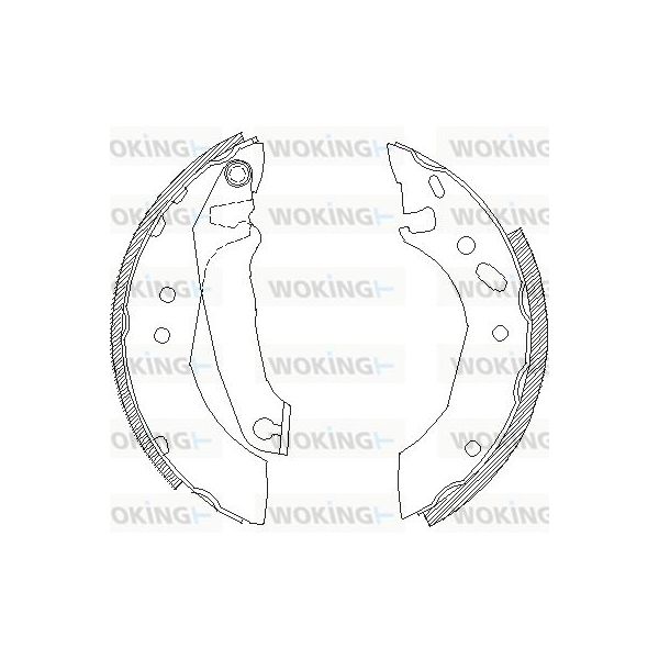Woking Jogo de Maxilas de Travão - Z4507.00