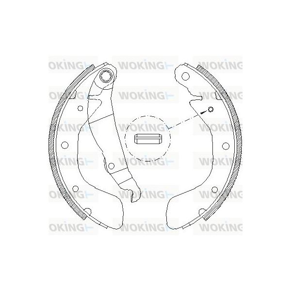 Woking Jogo de Maxilas de Travão - Z4398.00