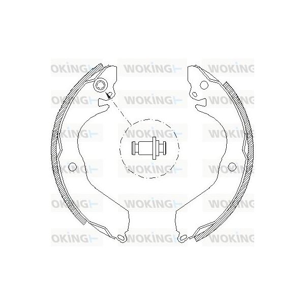 Woking Jogo de Maxilas de Travão - Z4647.00
