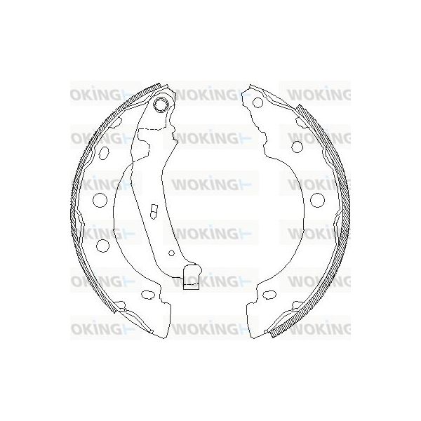 Woking Jogo de Maxilas de Travão - Z4043.00