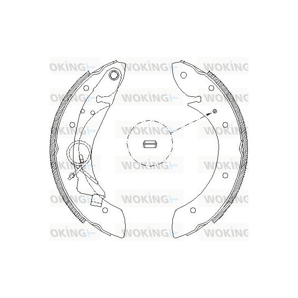 Woking Jogo de Maxilas de Travão - Z4419.00