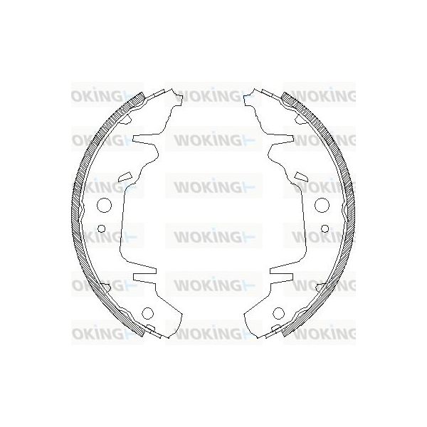 Woking Jogo de Maxilas de Travão - Z4020.00