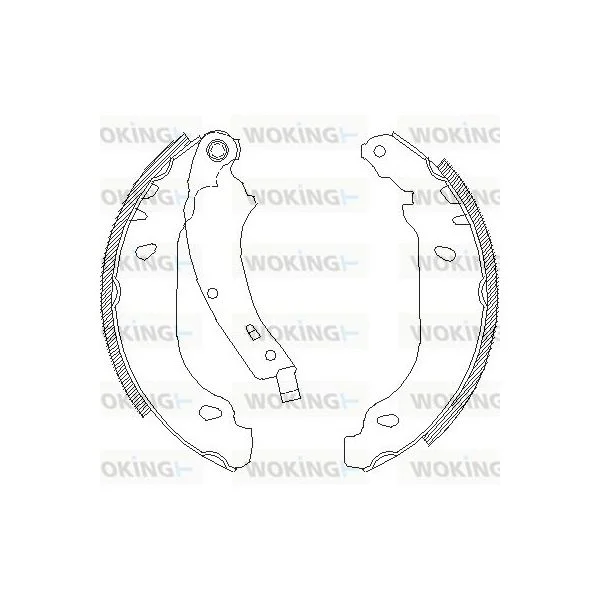 Woking Jogo de Maxilas de Travão - Z4074.00