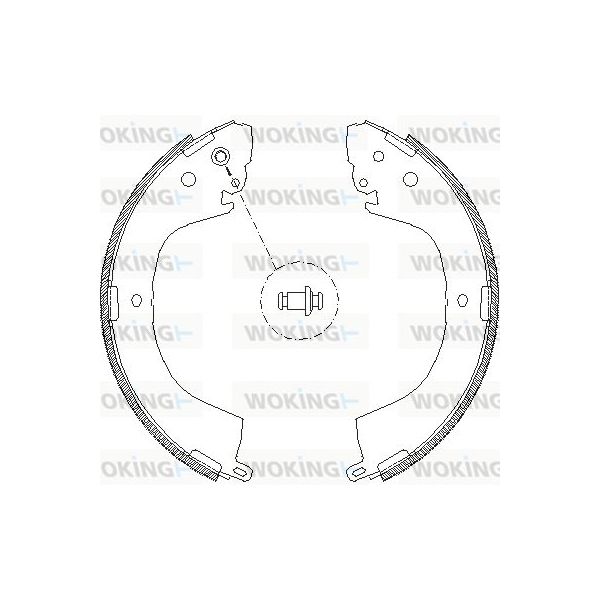 Woking Jogo de Maxilas de Travão - Z4119.00