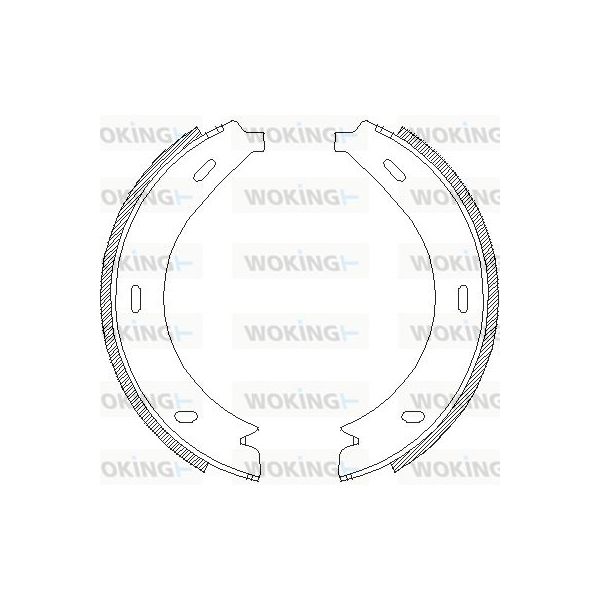 Woking Jogo de Maxilas de Travão, Travão de Est - Z4713.01