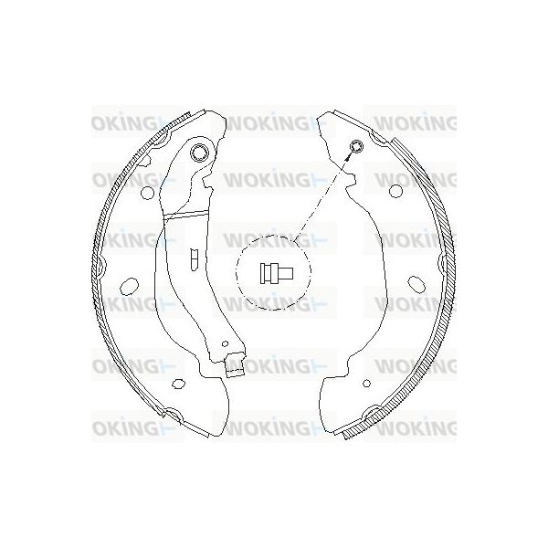 Woking Jogo de Maxilas de Travão - Z4107.00