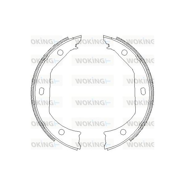 Woking Jogo de Maxilas de Travão, Travão de Est - Z4716.00