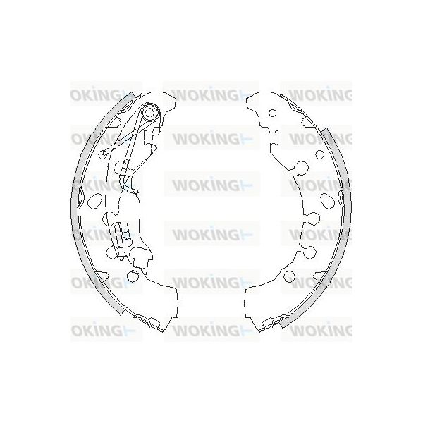 Woking Jogo de Maxilas de Travão - Z4161.00
