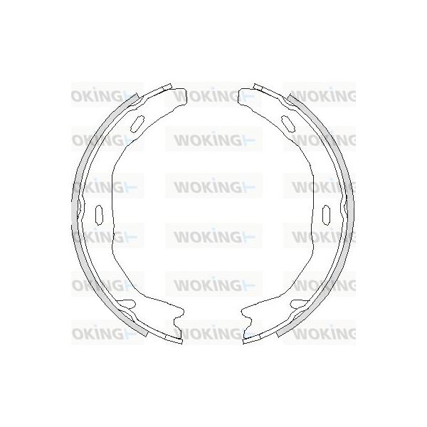 Woking Jogo de Maxilas de Travão, Travão de Est - Z4751.00