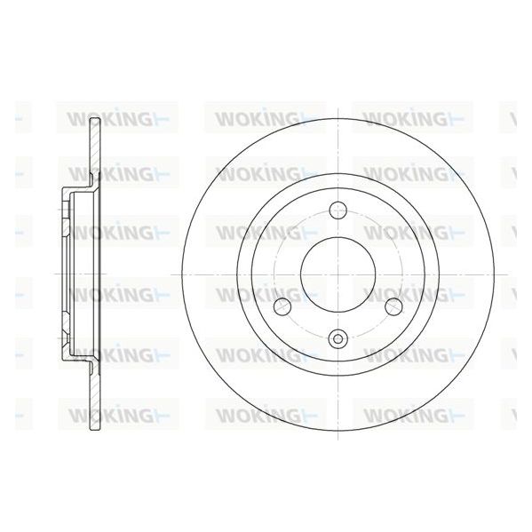 WOKING Disco de Travão - D6070.00