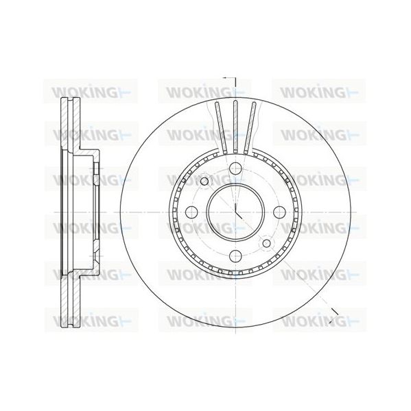 Woking Disco de Travão - D6227.10