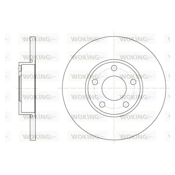 Woking Disco de Travão - D6327.00