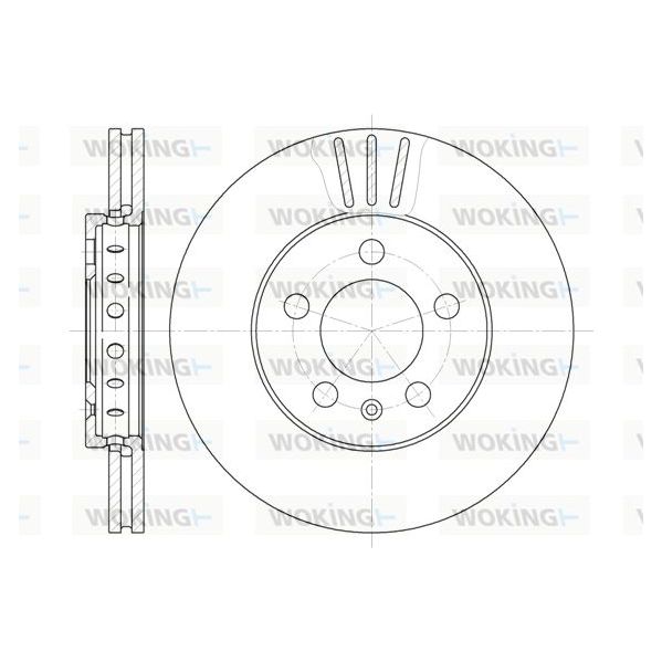 WOKING Disco de Travão - D6545.10