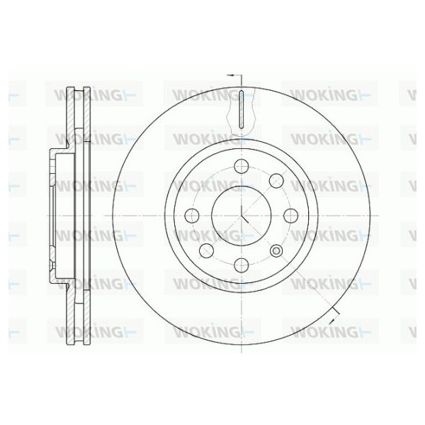 WOKING Disco de Travão - D6611.10