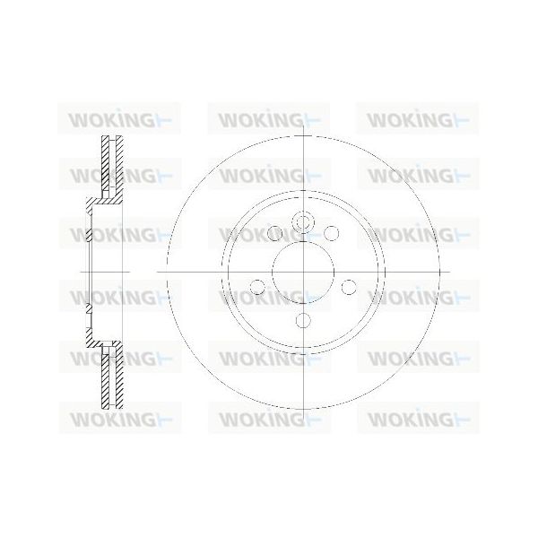 WOKING Disco de Travão - D6614.10