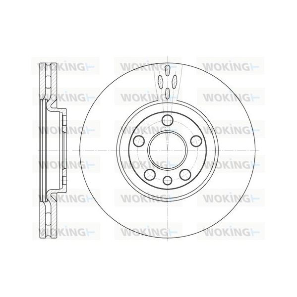 Woking Disco de Travão - D6658.10