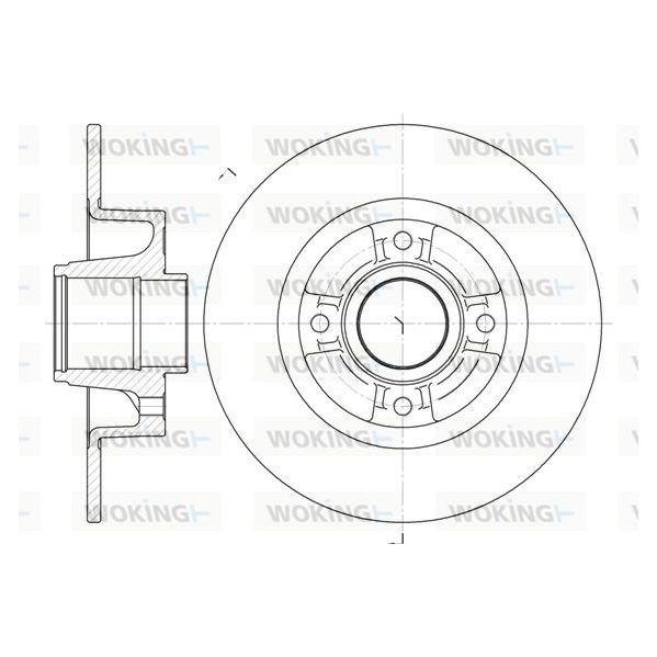 WOKING Disco de Travão - D6750.00