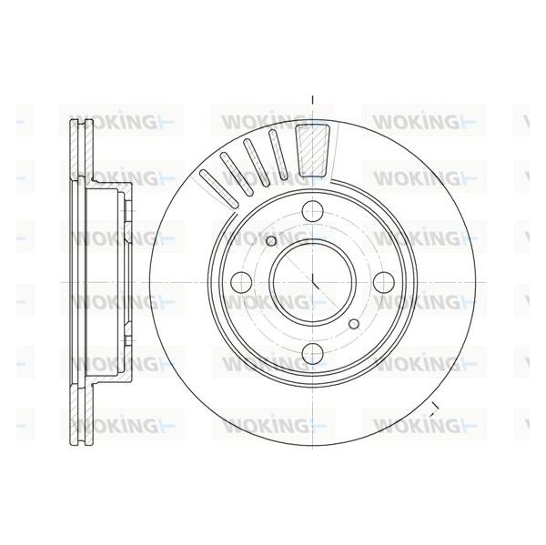 WOKING Disco de Travão - D6825.10