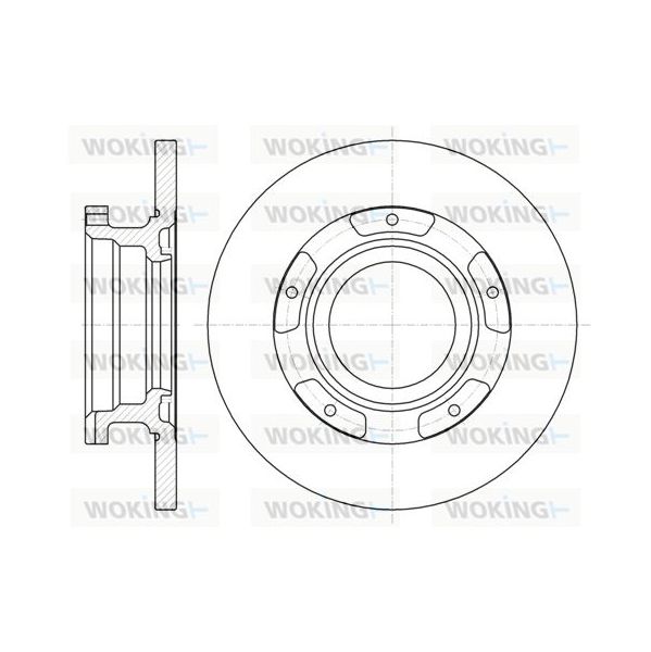 WOKING Disco de Travão - D61107.00