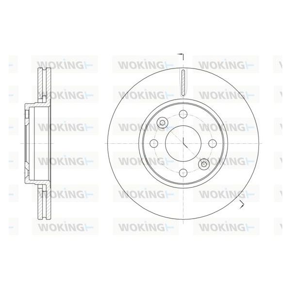 WOKING Disco de Travão - D61474.10
