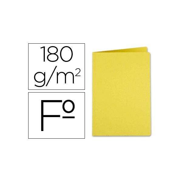 Liderpapel Classificador Cartolina Folio 180g Bright Amarelo - SC02