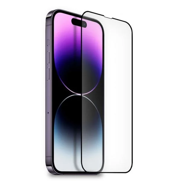 4-OK Película Ecrã Vidro Temperado Case Friendly para Apple iphone Moldura Black