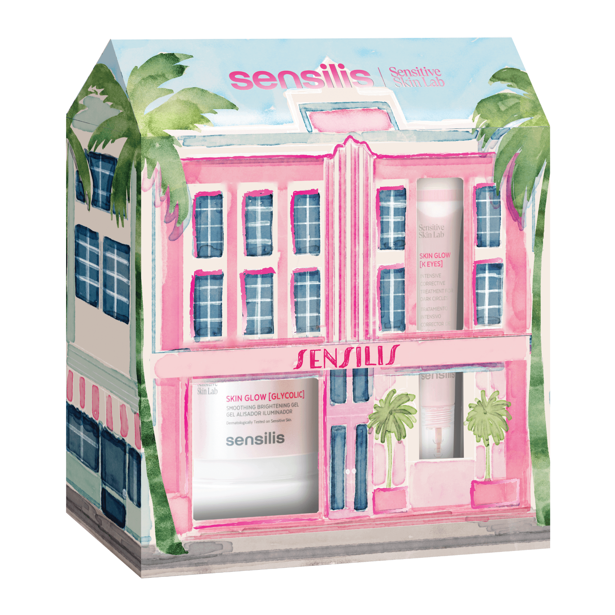 Sensilis Coffret Skin Glow Glycolic 50mL + Skin Glow K Eyes 15mL
