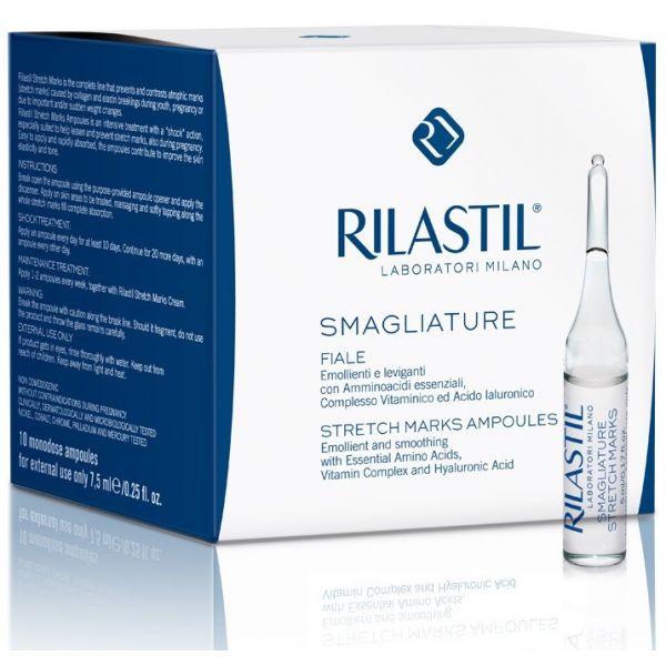 Rilastil Smagliature Anti Estrias 10x50ml Ampolas