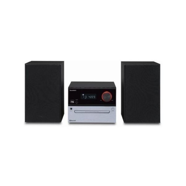 Sunstech Micro Hi-Fi MIC200BTBK 30W com Bluetooth, CD e USB Preto