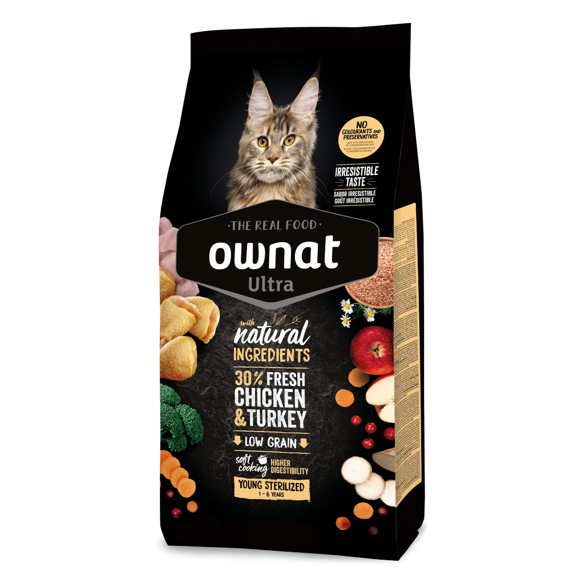 Ownat Ultra Gato Young Sterilized (1-6 anos) 8 kg