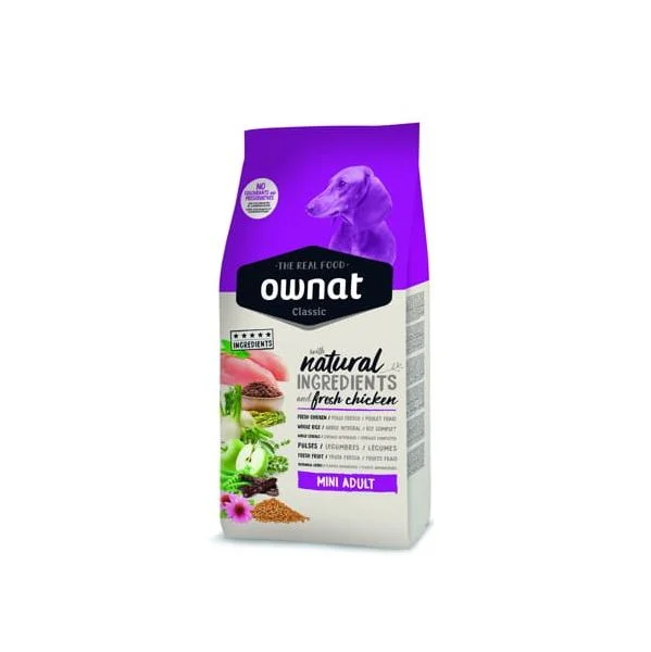 Ownat Classic Mini Adult Chicken & Rice 8Kg