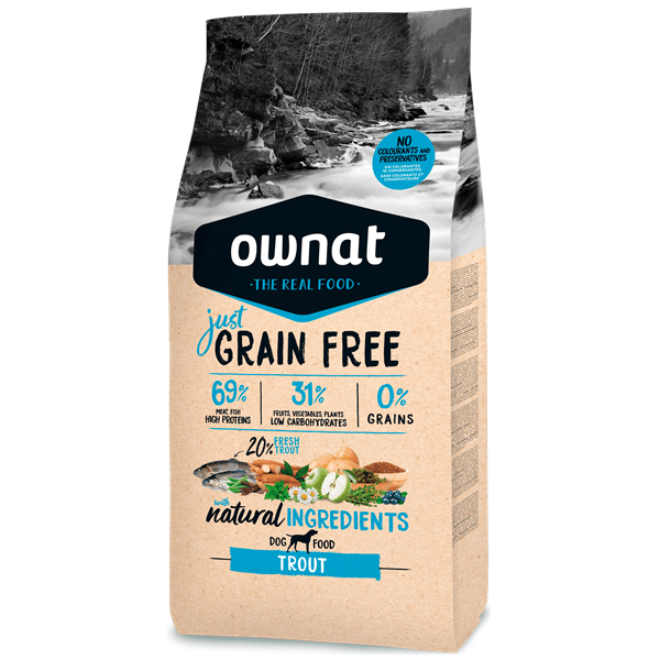 Ownat Just Grain Free Cão Adulto Truta – 3 kg