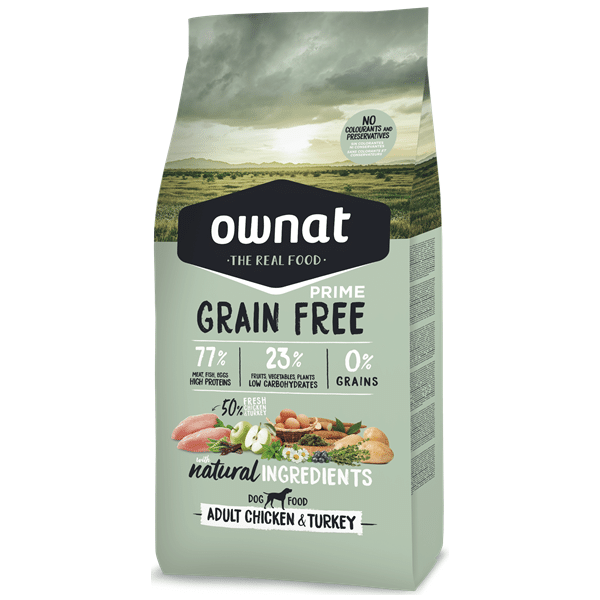 Ownat Grain Free Prime Cão Adulto Frango – 12 kg