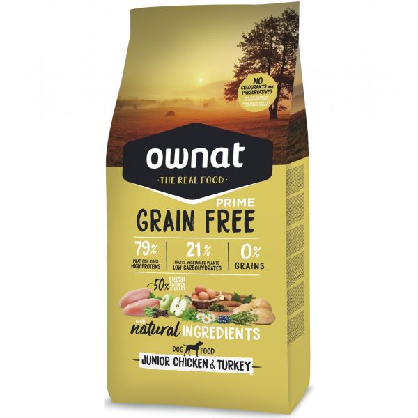 Ownat Grain Free Prime Junior Chicken & Turkey 12Kg