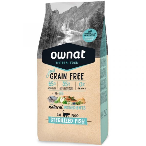 Ownat Just Grain Free Sterilized Fish 8Kg