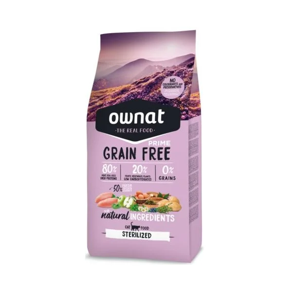 Ownat Just Grain Free Prime Sterilized Chicken & Turkey 3Kg