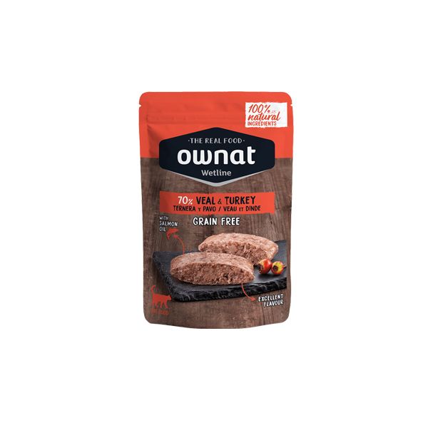 Ração Húmida Ownat Veal & Turkey 85g