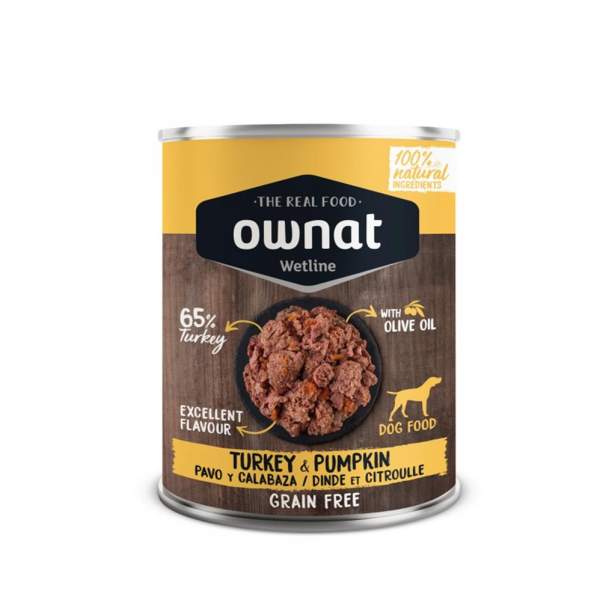 Ownat Wetline Turkey with Pumpkin Ração Húmida para Cão - Campet