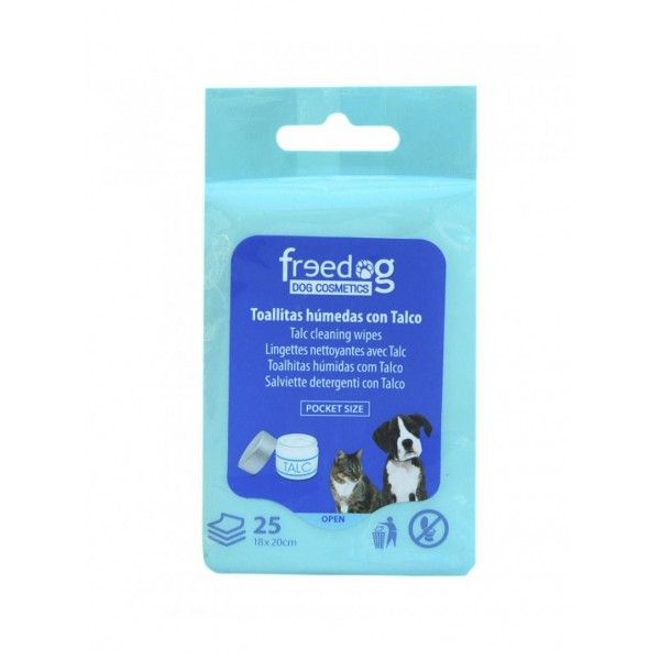 Freedog Toalhitas com Talco 25 Unidades