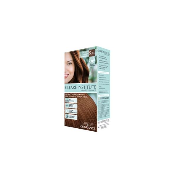 Cleare Institute Colour Clinuance Coloração Tom 5.34 Castanho Claro Luminoso 170ml