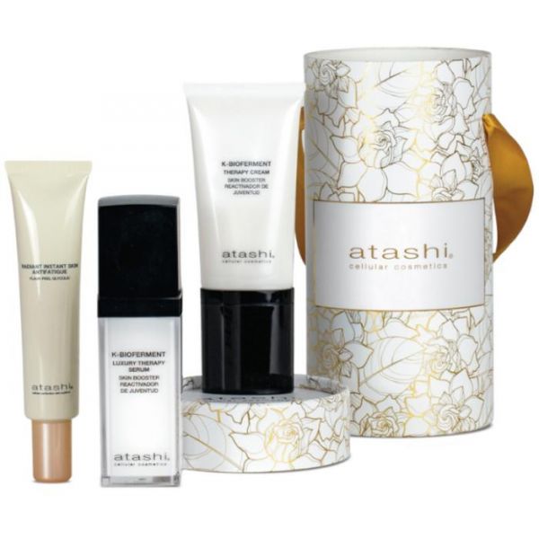Atashi K-Bioferment Creme 50ml + Sérum 30ml + Jade Roller Coffret
